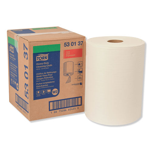 Tork Heavy-Duty Cleaning Cloth, 12.6 x 10, White, 400-Carton 530137