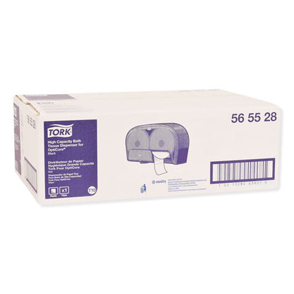 Tork High Capacity Bath Tissue Roll Dispenser for OptiCore, 16.62 x 5.25 x 9.93,Black 565528