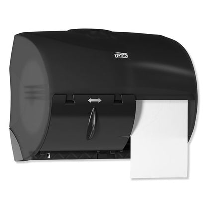 Tork Twin Bath Tissue Roll Dispenser for OptiCore, 11.06 x 7.18 x 8.81, Black 565728