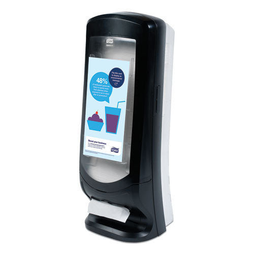 Tork Xpressnap Stand Napkin Dispenser, 9 1-4W x 9 1-4D x 24 1-2H, Black 6332000