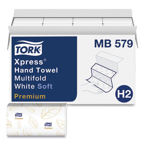 Tork Premium Soft Xpress 3-Panel Multifold Hand Towels, 9.13 x 9.5, 135-Packs, 16 Packs-Carton MB579