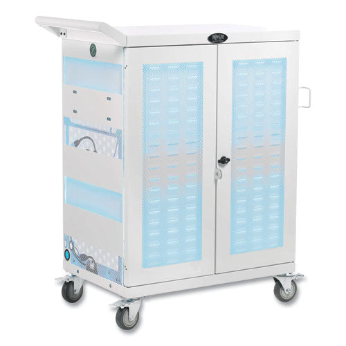 Tripp Lite UV Sterilization and Charging Cart, For 32 Devices, 34.8 x 21.6 x 42.3, White CSC32ACWHG
