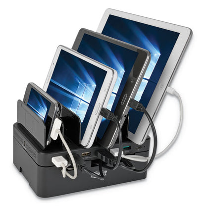 Tripp Lite USB Charging Station with Quick Charge 3.0, Holds 7 Devices, Black U280-007-CQC-ST