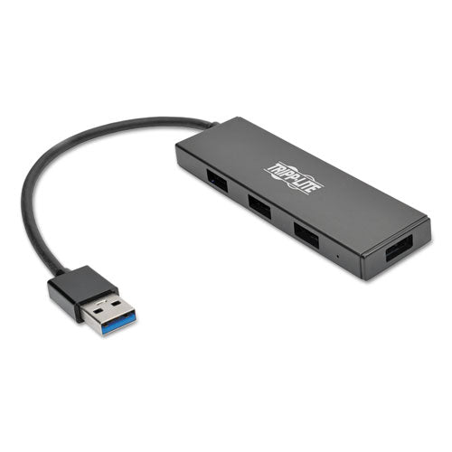 Tripp Lite Ultra-Slim Portable USB 3.0 SuperSpeed Hub, 4 Ports, Black U360-004-SLIM