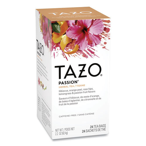 Tazo Tea Bags, Passion, 2.1 oz, 24-Box TJL20040