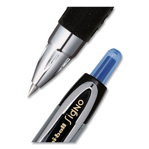 Uni-ball 207 Signo Gel Ultra Micro Gel Pen, Retractable, Extra-Fine 0.38 mm, Blue Ink, Smoke Barrel 1790923