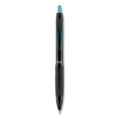 Uni-ball 207 BLX Series Gel Pen, Retractable, Medium 0.7 mm, Black Ink, Translucent Black Barrel 1837931