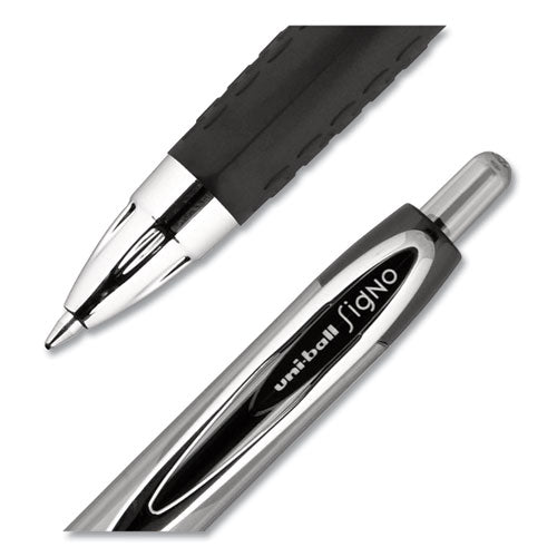 Uni-ball Signo 207 Gel Pen Value Pack, Retractable, Medium 0.7 mm, Black Ink, Translucent Black Barrel, 36-Box 1921063