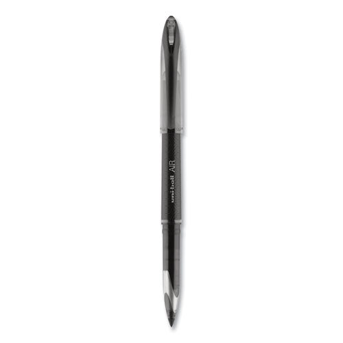 Uni-ball AIR Porous Rollerball Pen, Medium 0.7 mm, Black Ink-Barrel, Dozen 1927631
