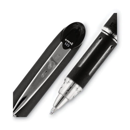 Uni-ball Jetstream Stick Ballpoint Pen, Bold 1 mm, Black Ink, Black Barrel 33921
