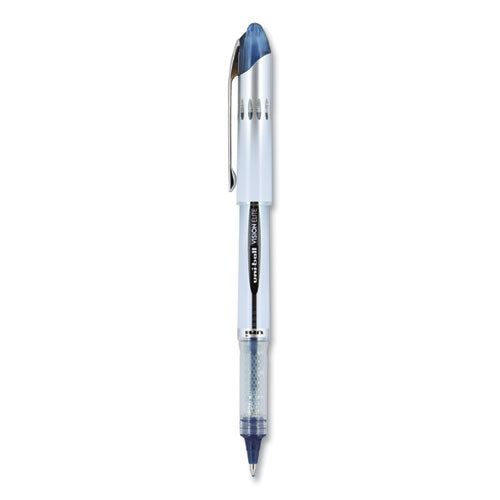 Uni-ball VISION ELITE Roller Ball Pen, Stick, Bold 0.8 mm, Blue-Black Ink, White-Blue Barrel 61232