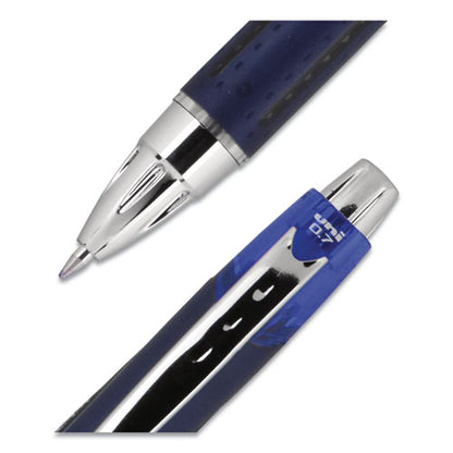 Uni-ball Jetstream Retractable Ballpoint Pen, Fine 0.7 mm, Blue Ink, Blue Barrel 62153