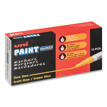 uni-Paint Permanent Marker, Fine Bullet Tip, White 63713