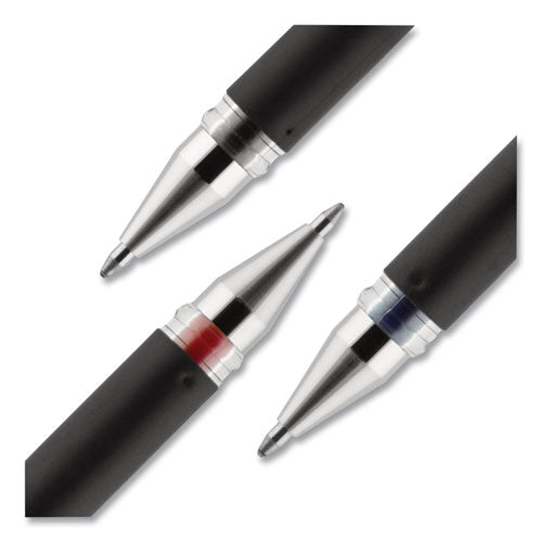 Uni-ball 207 Impact Gel Pen, Stick, Bold 1 mm, Blue Ink, Black Barrel 65801