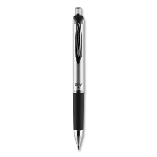 Uni-ball 207 Impact Gel Pen, Retractable, Bold 1 mm, Black Ink, Black Barrel 65870