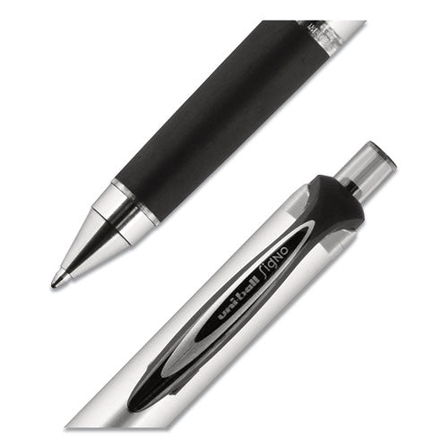 Uni-ball 207 Impact Gel Pen, Retractable, Bold 1 mm, Black Ink, Black Barrel 65870
