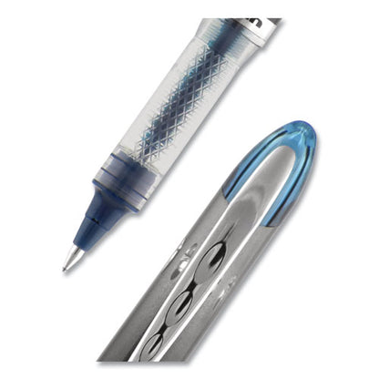Uni-ball VISION ELITE Roller Ball Pen, Stick, Extra-Fine 0.5 mm, Blue-Black Ink, Black-Blue Barrel 69020