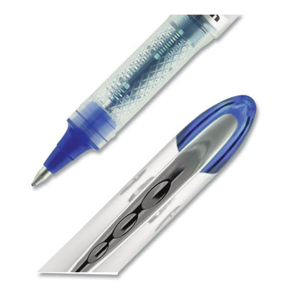 Uni-ball VISION ELITE Roller Ball Pen, Stick, Bold 0.8 mm, Blue Ink, White-Blue Barrel 69024