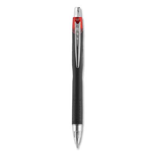 Uni-ball Jetstream Retractable Ballpoint Pen, Bold 1 mm, Red Ink, Black Barrel 73834