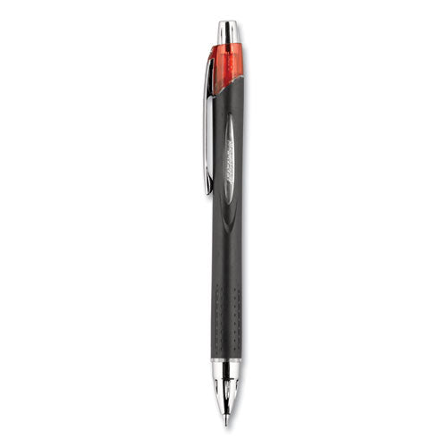 Uni-ball Jetstream Retractable Ballpoint Pen, Bold 1 mm, Red Ink, Black Barrel 73834