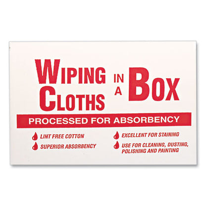 General Supply Multipurpose Reusable Wiping Cloths, Cotton, White, 5lb Box UFSN205CW05