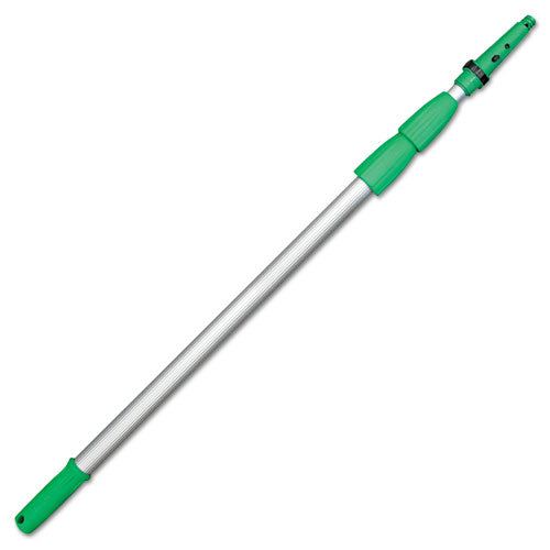 Unger Opti-Loc Extension Pole, 18 ft, Three Sections, Green-Silver ED550