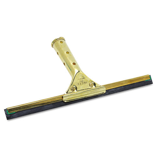 Unger Golden Clip Brass Squeegee Complete, 12" Wide GS300