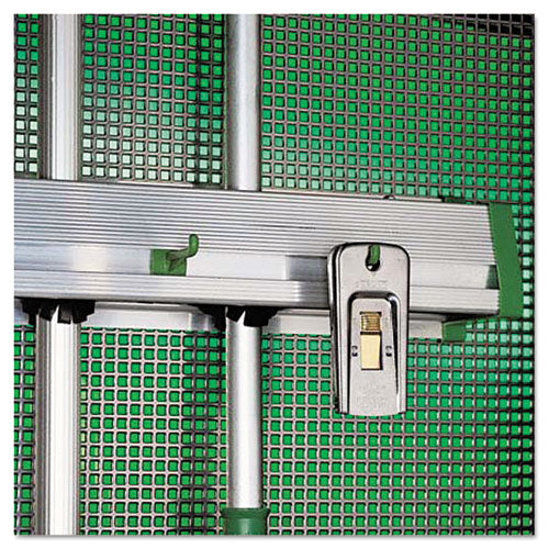 Unger Hold Up Aluminum Tool Rack, 36w x 3.5d x 3.5h, Aluminum-Green HU900
