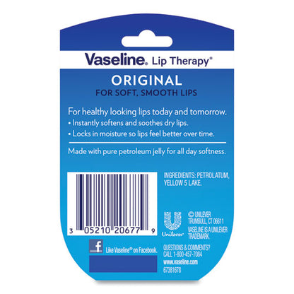 Vaseline Lip Therapy, Original, 0.25 oz 20677EA