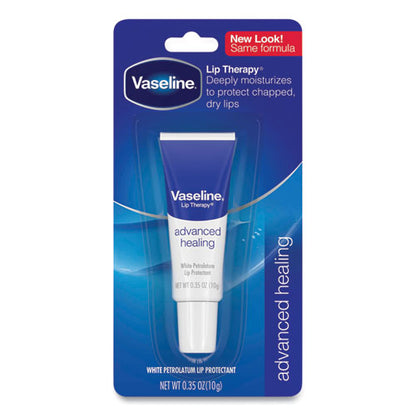 Vaseline Lip Therapy Advanced Lip Balm, Original, 0.35 oz, 72-Carton 75000CT