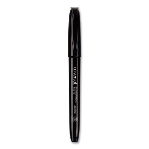Universal Pen-Style Permanent Marker Value Pack, Fine Bullet Tip, Black, 36-Pack UNV07070