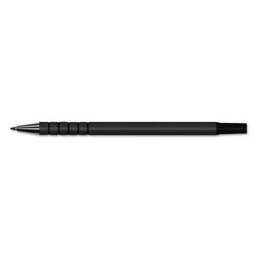 Universal Replacement Ballpoint Counter Pen, Medium 1 mm, Black Ink, Black, 6-Pack UNV15626
