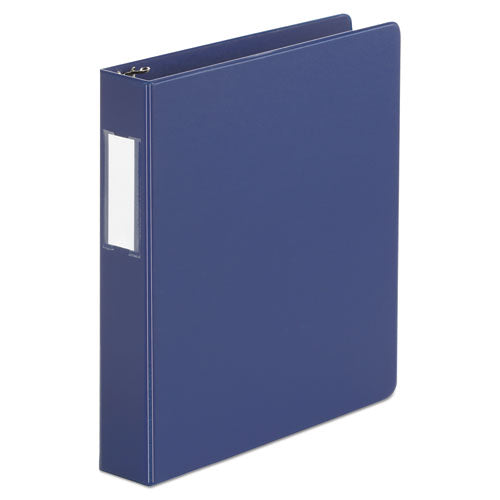 Universal Deluxe Non-View D-Ring Binder with Label Holder, 3 Rings, 1.5" Capacity, 11 x 8.5, Royal Blue UNV20775