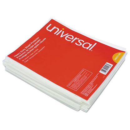 Universal Top-Load Poly Sheet Protectors, Heavy Gauge, Clear, 50-Pack UNV21128