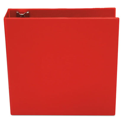 Universal Economy Non-View Round Ring Binder, 3 Rings, 3" Capacity, 11 x 8.5, Red UNV30409