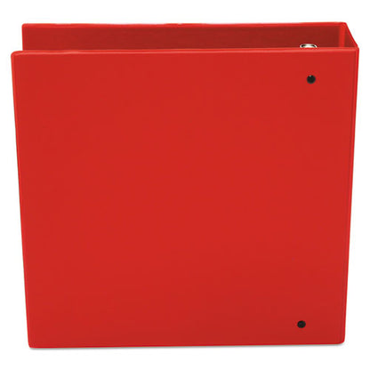 Universal Economy Non-View Round Ring Binder, 3 Rings, 3" Capacity, 11 x 8.5, Red UNV30409