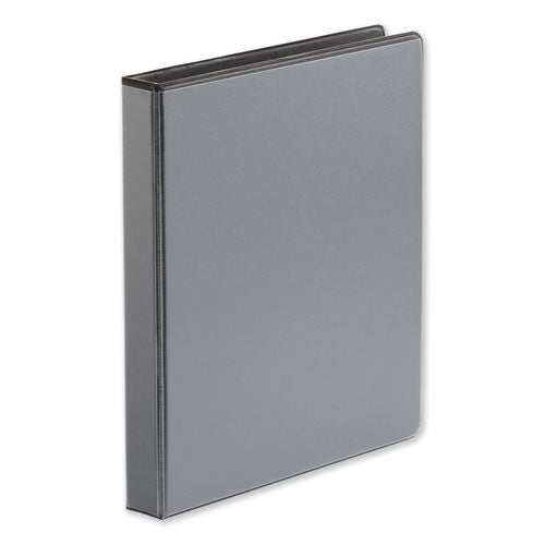 Universal Deluxe Easy-to-Open D-Ring View Binder, 3 Rings, 1" Capacity, 11 x 8.5, Black UNV30711