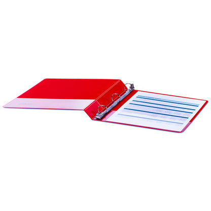 Universal Economy Non-View Round Ring Binder, 3 Rings, 1" Capacity, 11 x 8.5, Red UNV31403