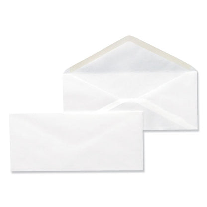 Universal Business Envelope, #10, Monarch Flap, Gummed Closure, 4.13 x 9.5, White, 500-Box UNV35210