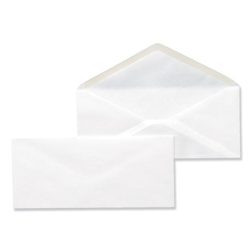 Universal Business Envelope, #10, Monarch Flap, Gummed Closure, 4.13 x 9.5, White, 500-Box UNV35210