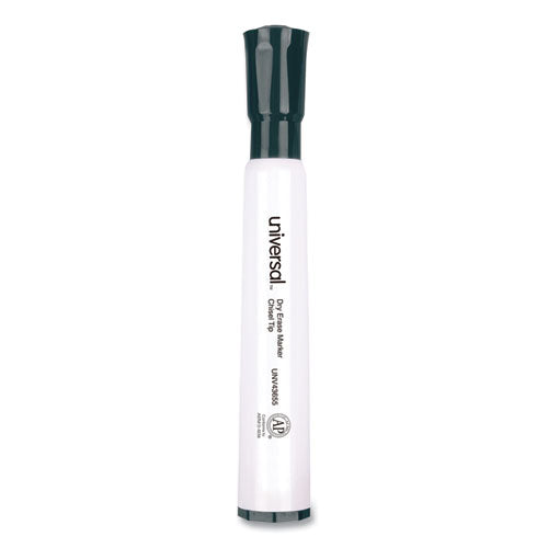 Universal Dry Erase Marker Value Pack, Broad Chisel Tip, Black, 36-Pack UNV43655