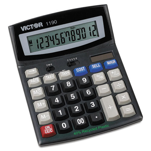 Victor 1190 Executive Desktop Calculator, 12-Digit LCD 1190