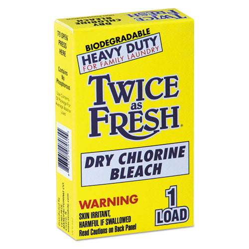 Twice as Fresh Heavy Duty Coin-Vend Powdered Chlorine Bleach, 1 load, 100-Carton VEN 2979646
