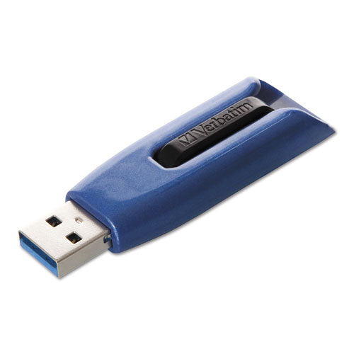 Verbatim V3 Max USB 3.0 Flash Drive, 256 GB, Blue 49809