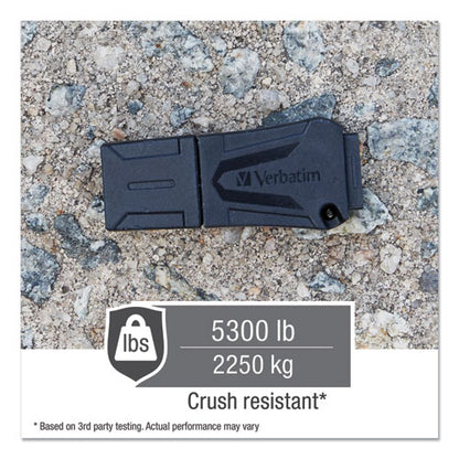 Verbatim ToughMAX USB Flash Drive, 16 GB, Black 70000