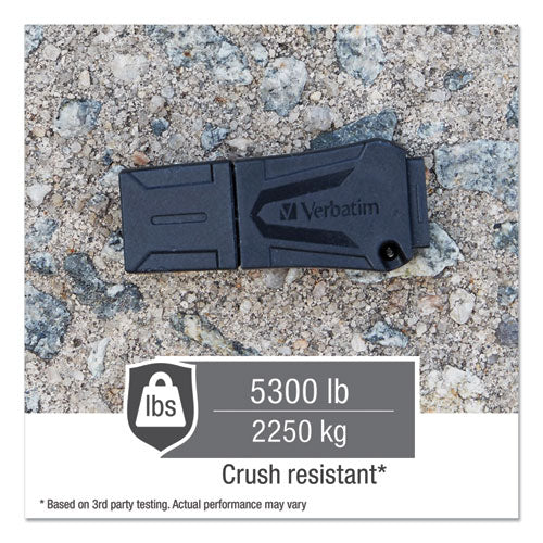 Verbatim ToughMAX USB Flash Drive, 16 GB, Black 70000
