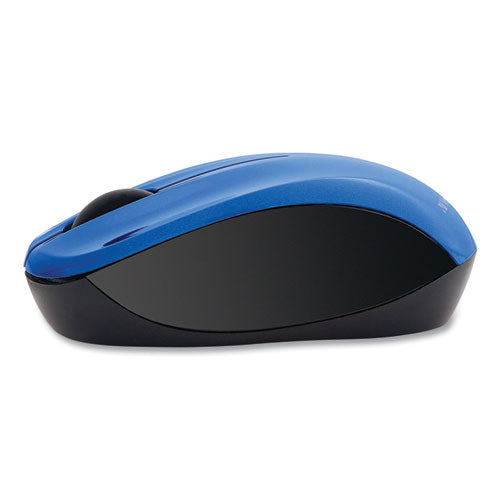 Verbatim Silent Wireless Blue LED Mouse, 2.4 GHz Frequency-32.8 ft Wireless Range, Left-Right Hand Use, Blue 99770