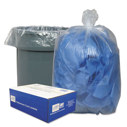 Classic Clear Linear Low-Density Can Liners, 30 gal, 0.71 mil, 30" x 36", Clear, 250-Carton WEBBC37