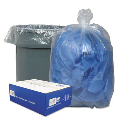 Classic Clear Linear Low-Density Can Liners, 33 gal, 0.63 mil, 33" x 39", Clear, 250-Carton WEBBC40