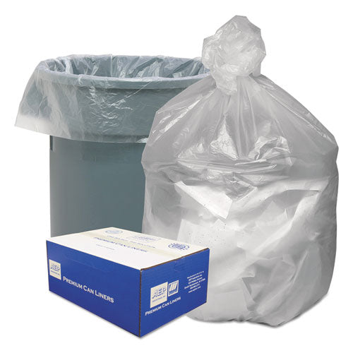 Good 'n Tuff Waste Can Liners, 30 gal, 8 microns, 30" x 36", Natural, 500-Carton GNT3037